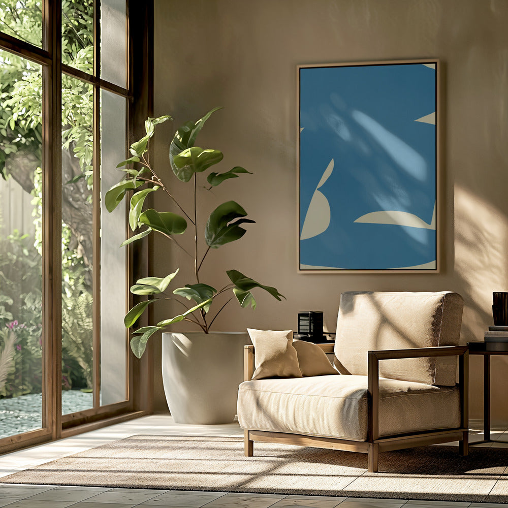 Abstract Blue Form | Poster