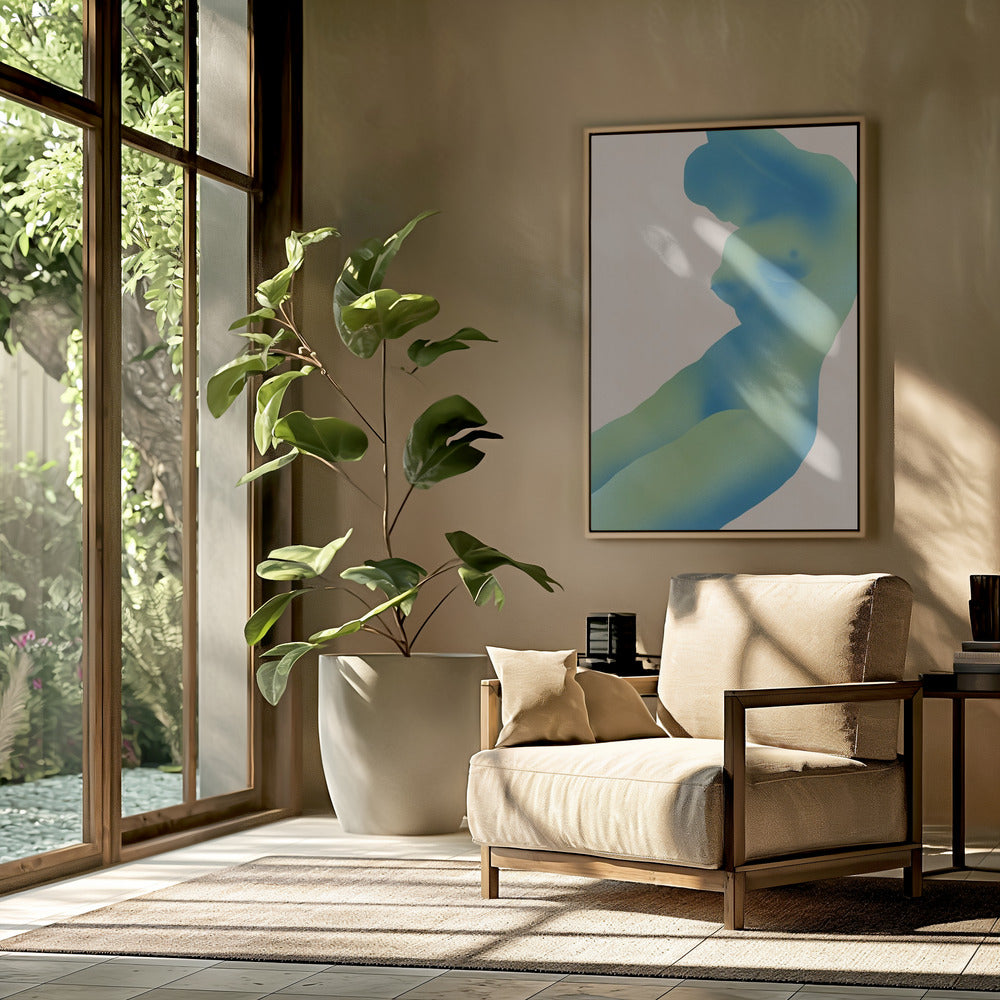 Human Figure Abstract with Gradients | Poster