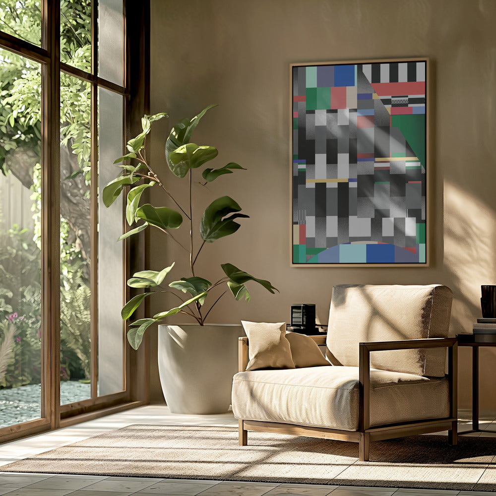 Glitch abstract artwork 01 | Poster