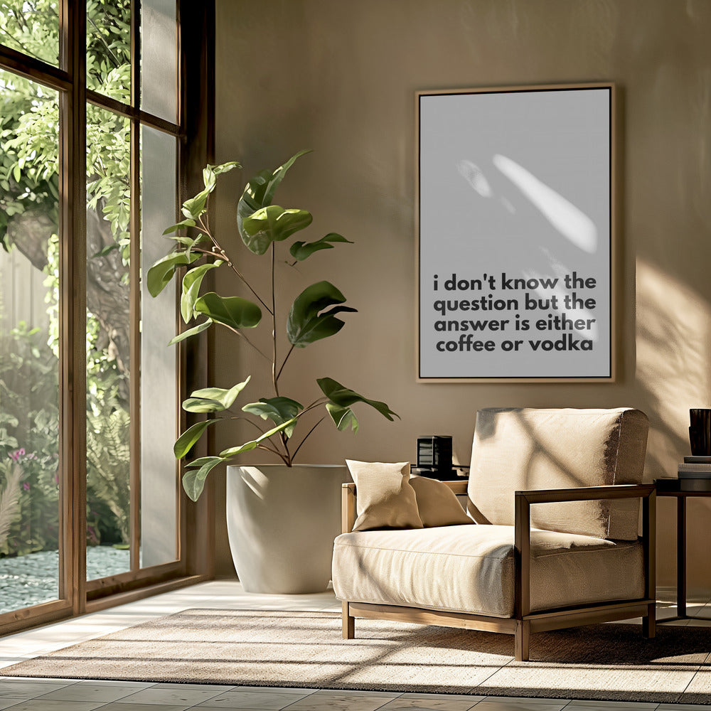 Coffee or Vodka Dilemma | Poster
