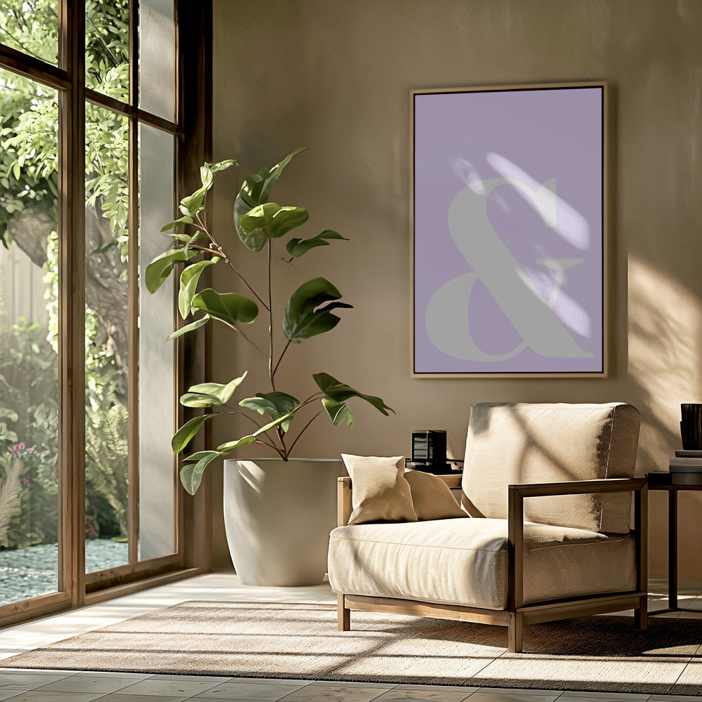 Lavender Ampersand | Poster