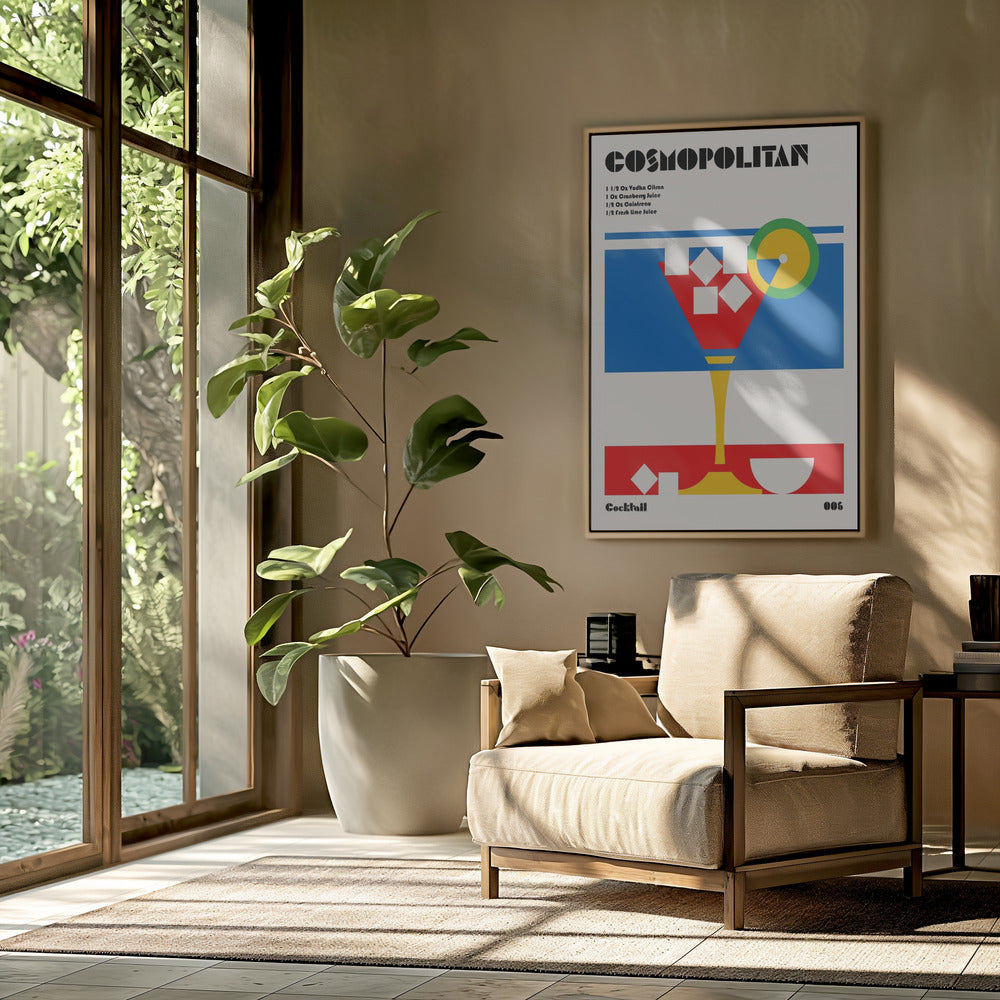 Cosmopolitan Bauhaus Cocktail | Poster