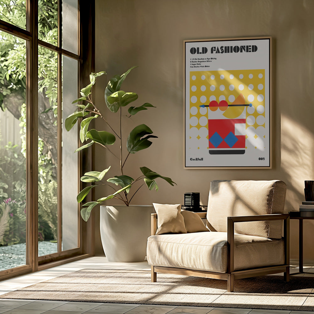 Old Fashioned Bauhaus Cocktail | Poster