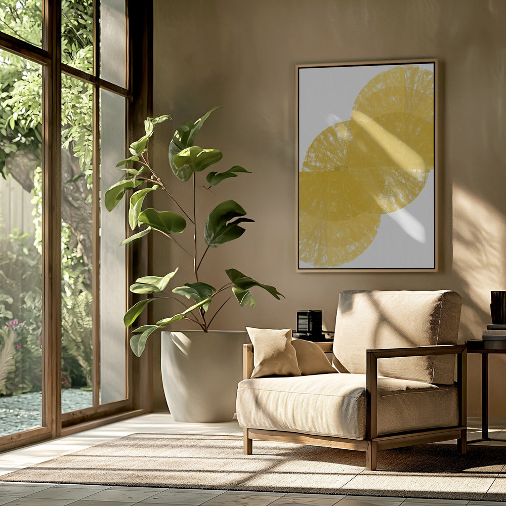 Yellow Circle Fans 1 | Poster