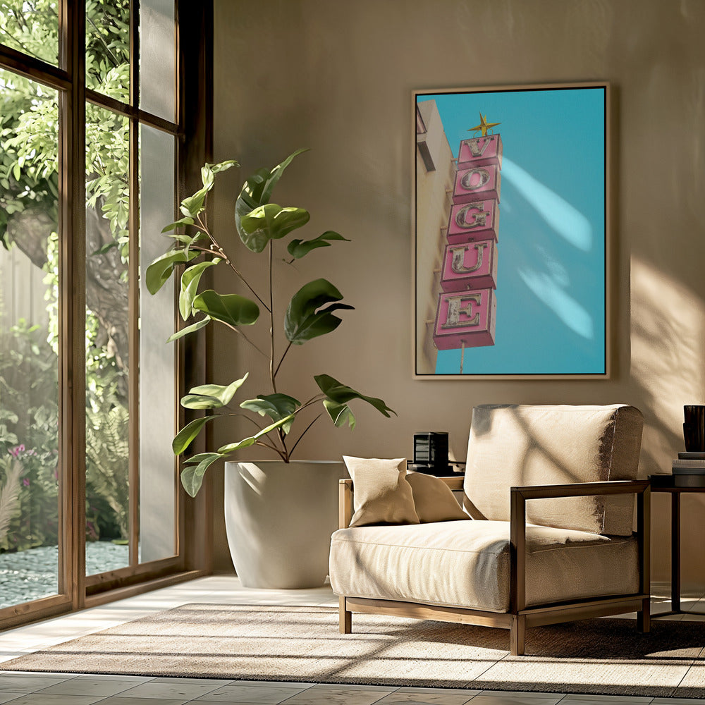 Vogue Theatre Sign in Hollywood | Poster