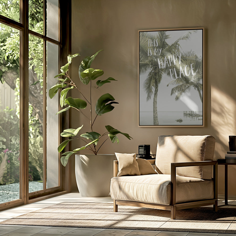 This is my happy place | Oceanview | Poster