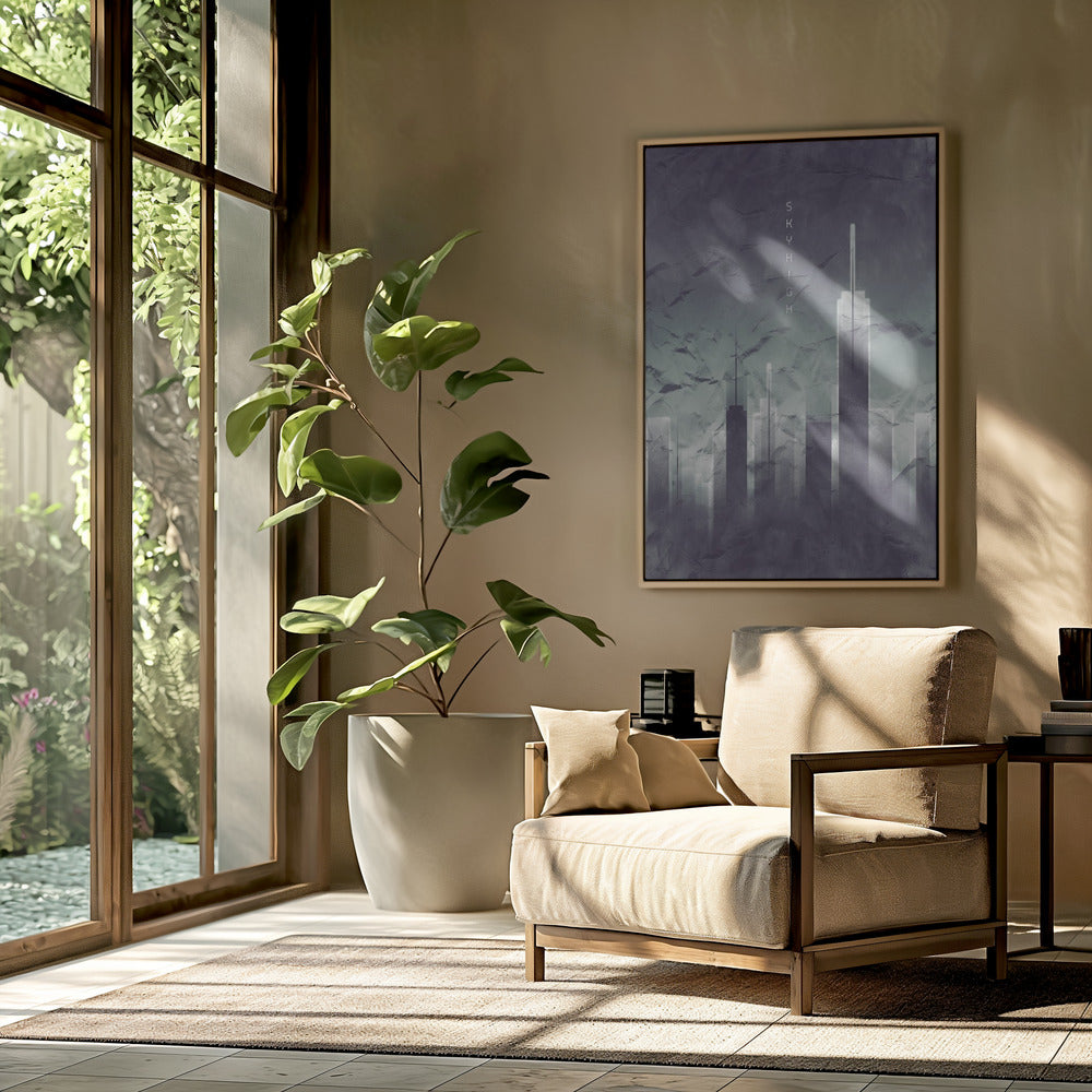 Graphic Art SKYHIGH Vintage Look | Poster