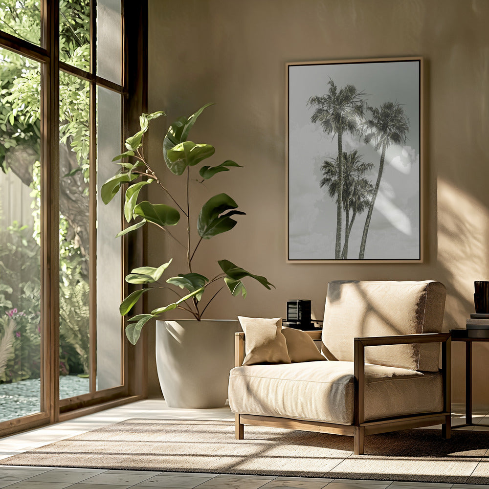 Palm Trees and sky | Vintage | Poster