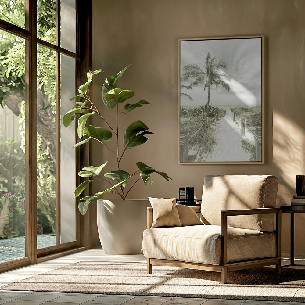 Vintage path to the beach | Poster