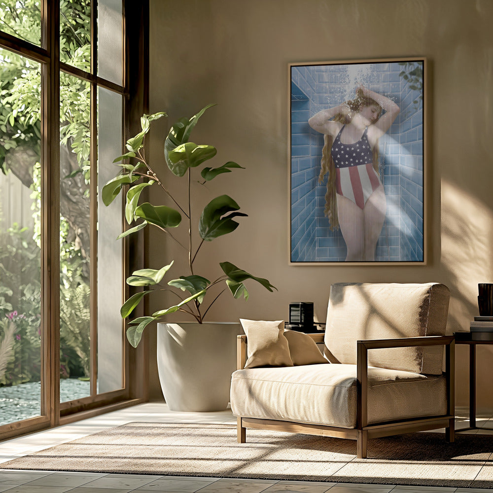 Beauty In Shower | Poster