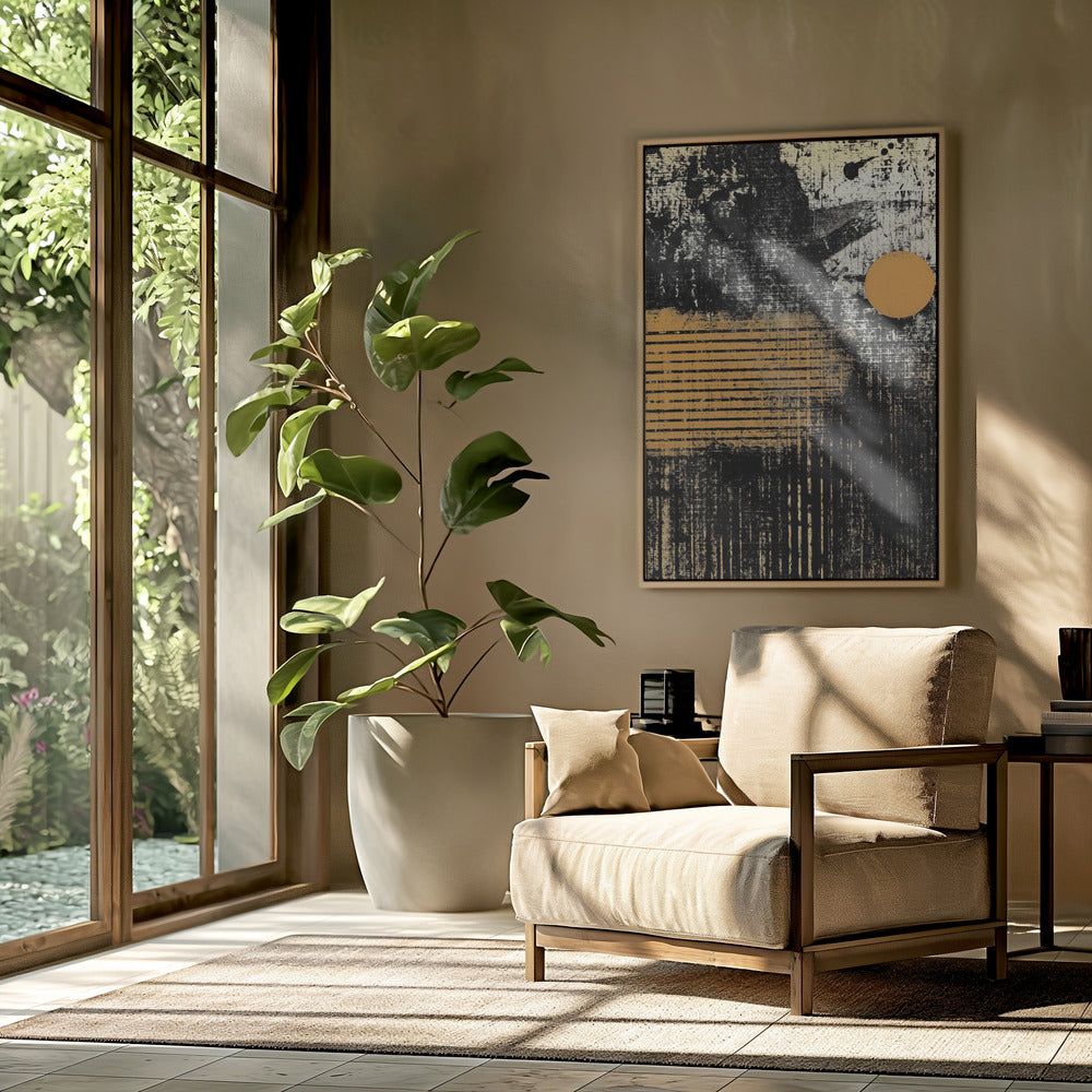 Brushstrokes With Textured Patterns | Poster