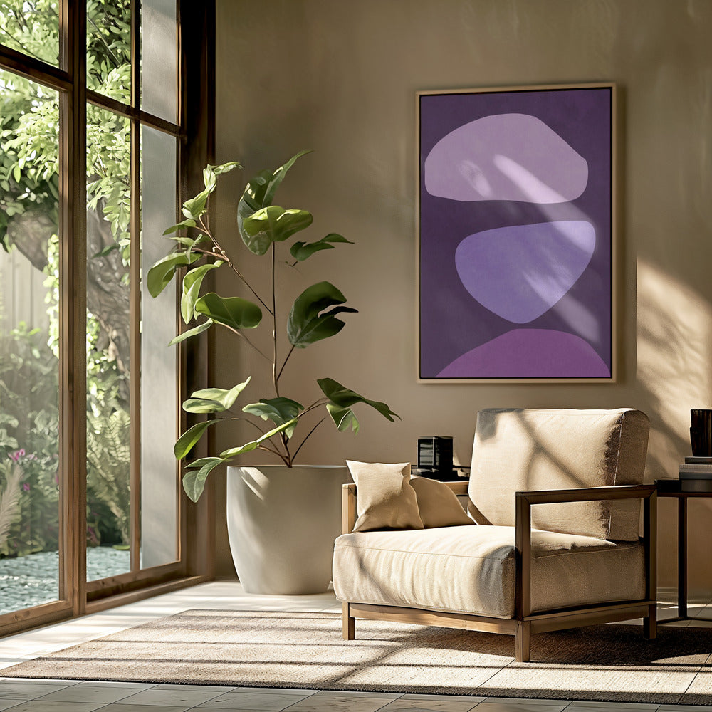 Abstract Forms Violet | Poster