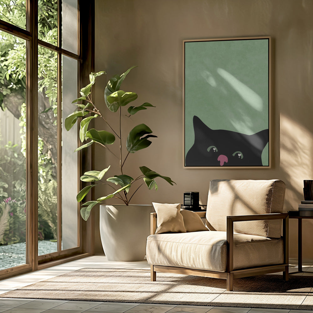 Curious cat | Poster