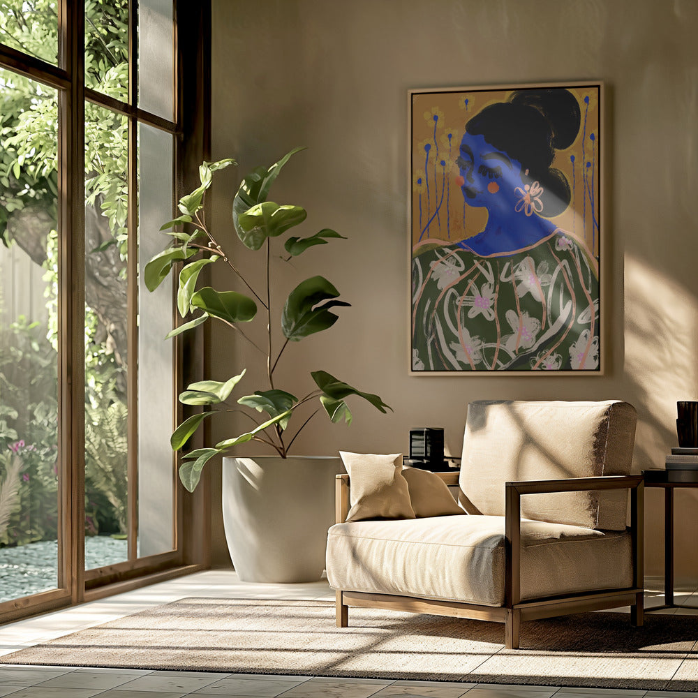 Blue Blossom Muse | Poster
