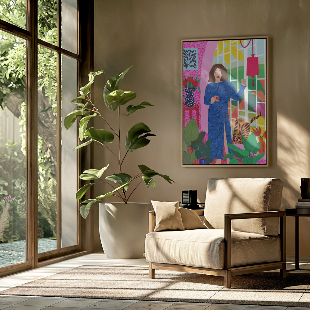 Getting My Early Morning Tea | Poster