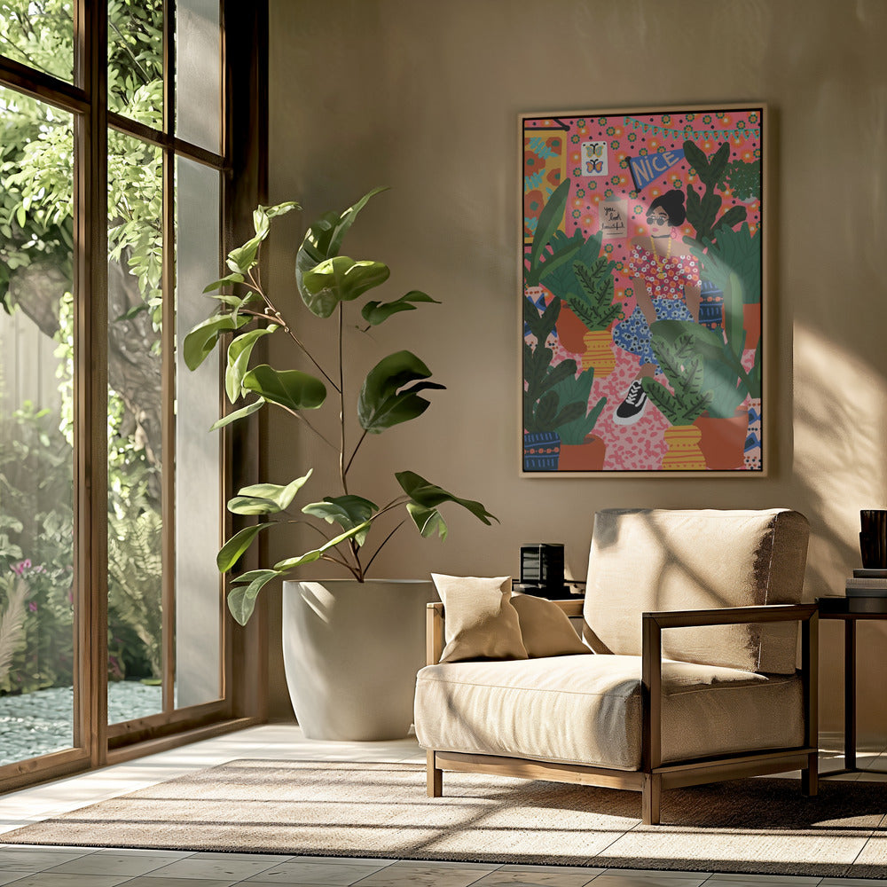 Floral Student Room | Poster