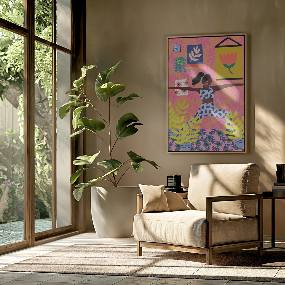 Yoga Warrior Position | Poster