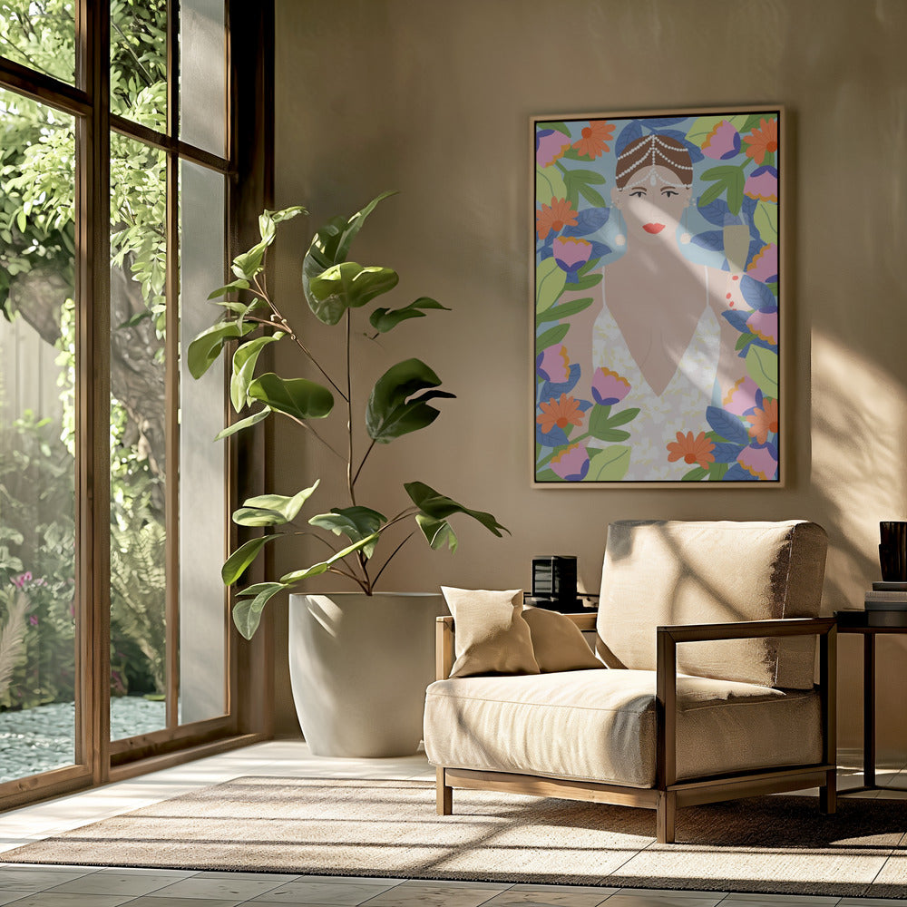 Summer Queen in Flowers | Poster