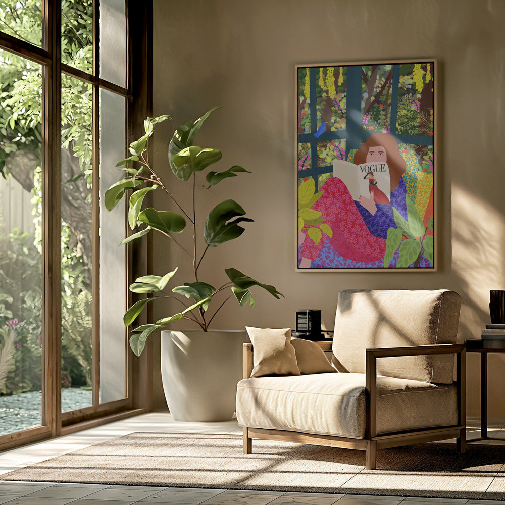 Reading My Favorite Magazine | Poster