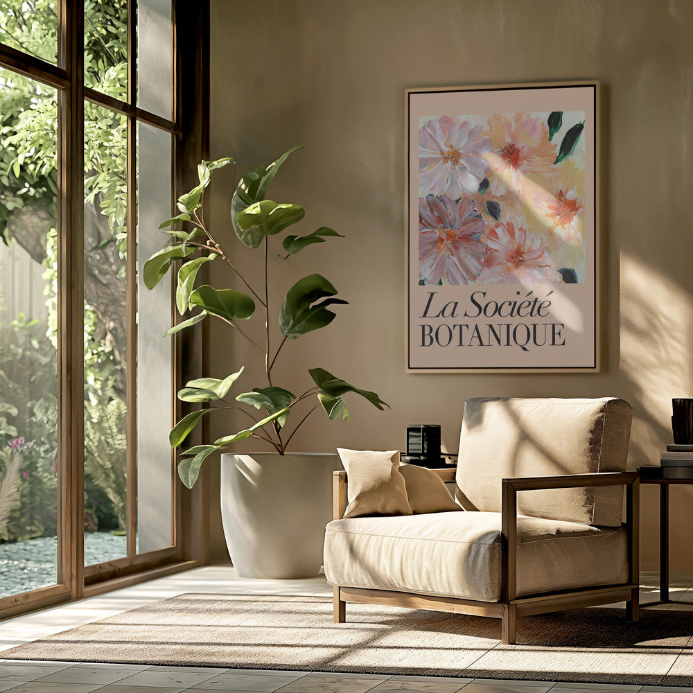La Société Botanique Peach Flowers | Poster