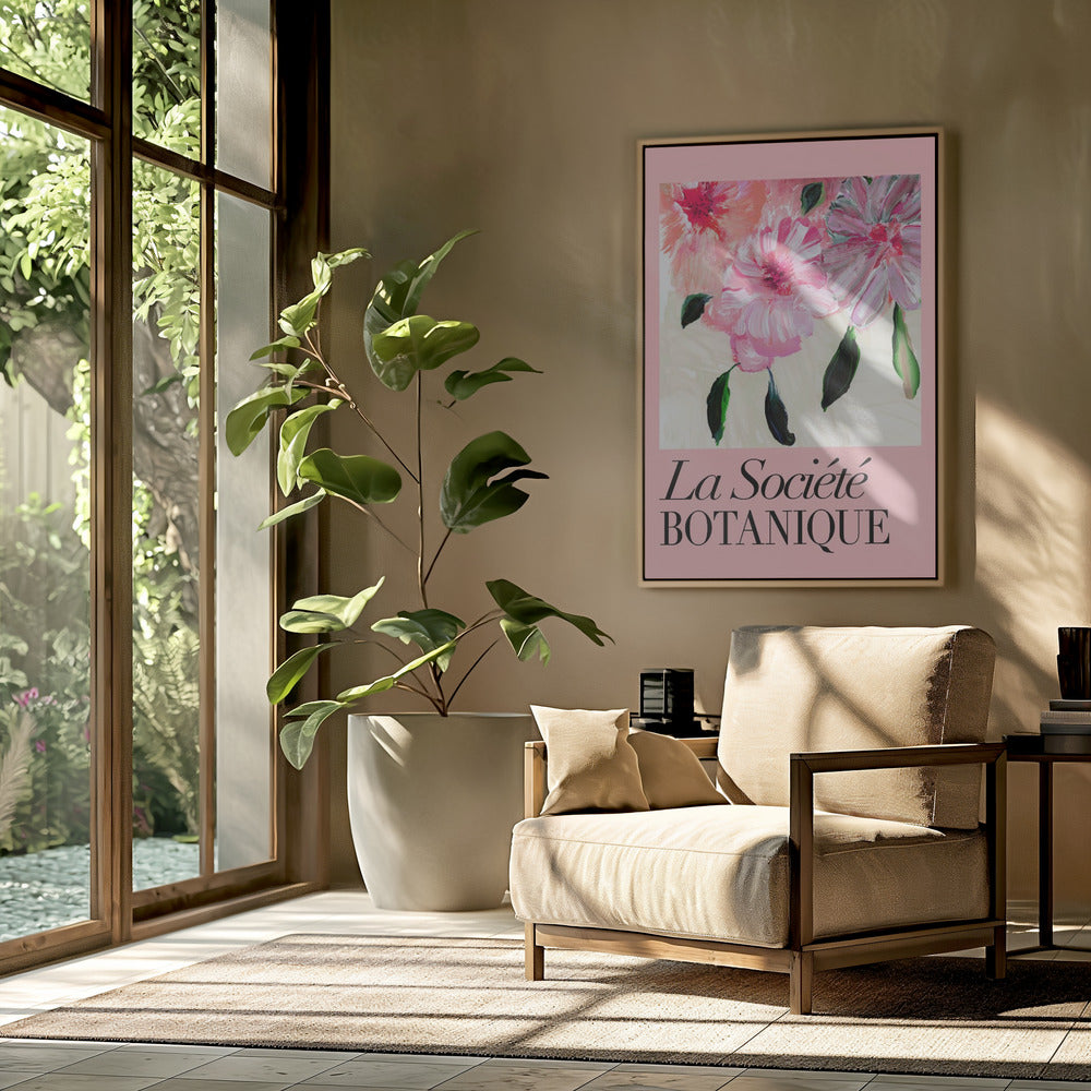 La Société Botanique Pink Flowers | Poster