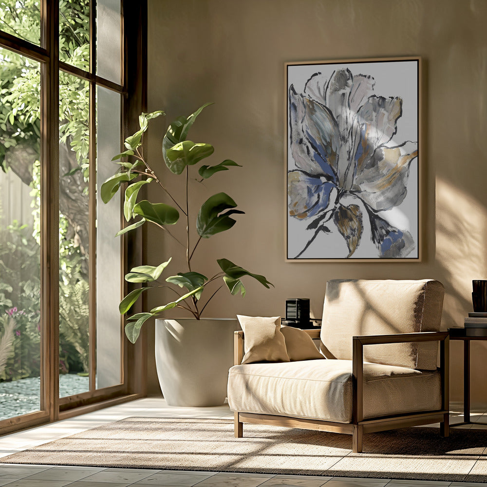 Le Jardin Botanique Blue Flower | Poster