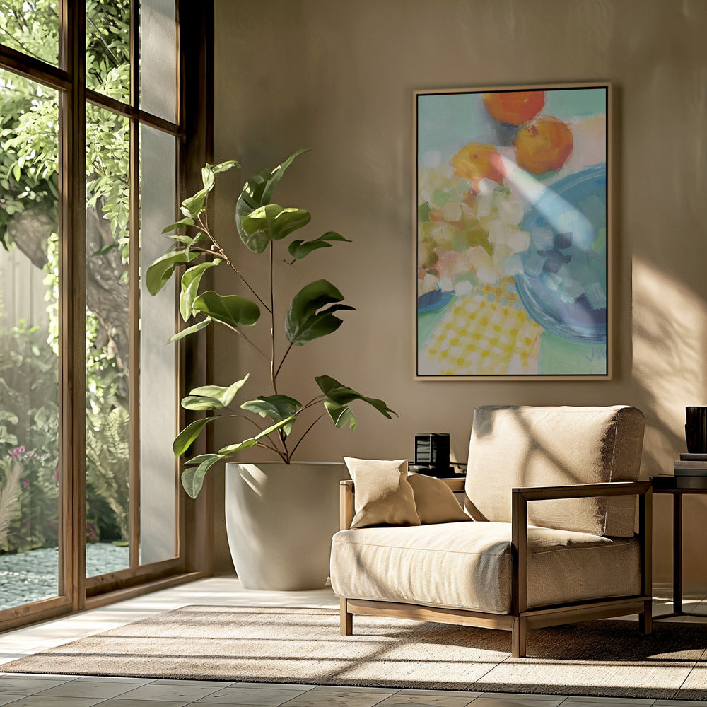 Oranges and Hydrangea | Poster