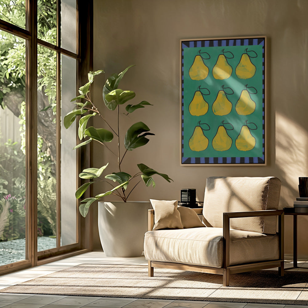 Pear Grid Harmony | Poster
