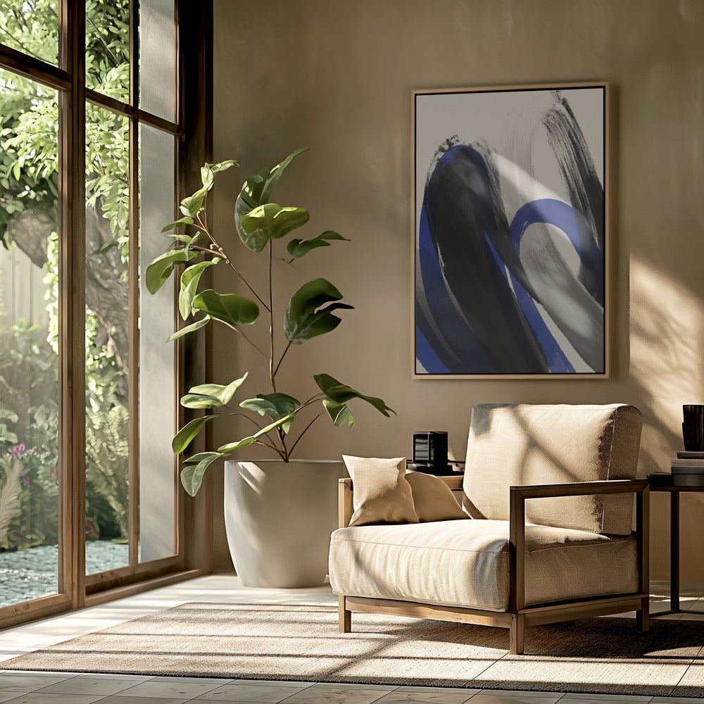 Bold Brush Whirls | Poster