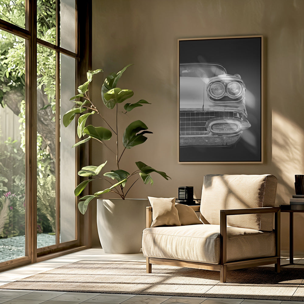 American classic car Bonneville 1958 Convertible | Poster