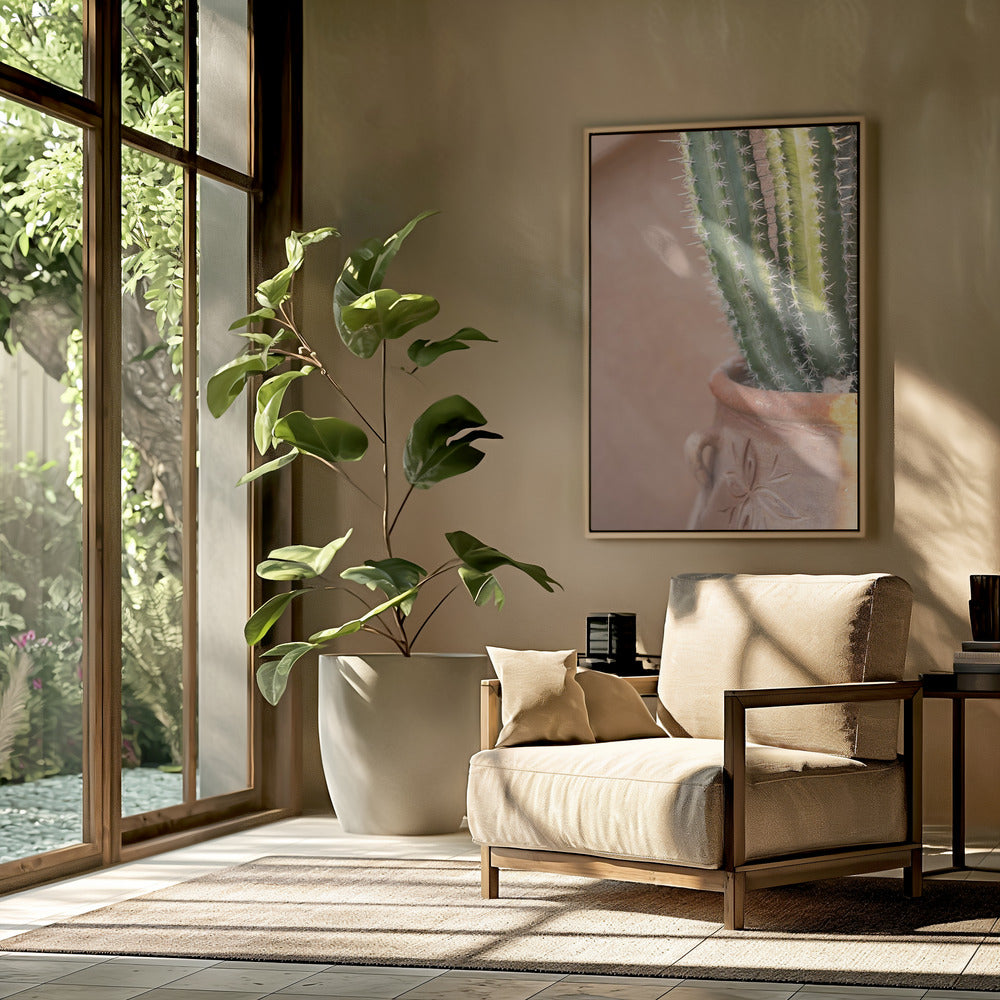 Green On Orange | Marrakech Travel Photography | Poster