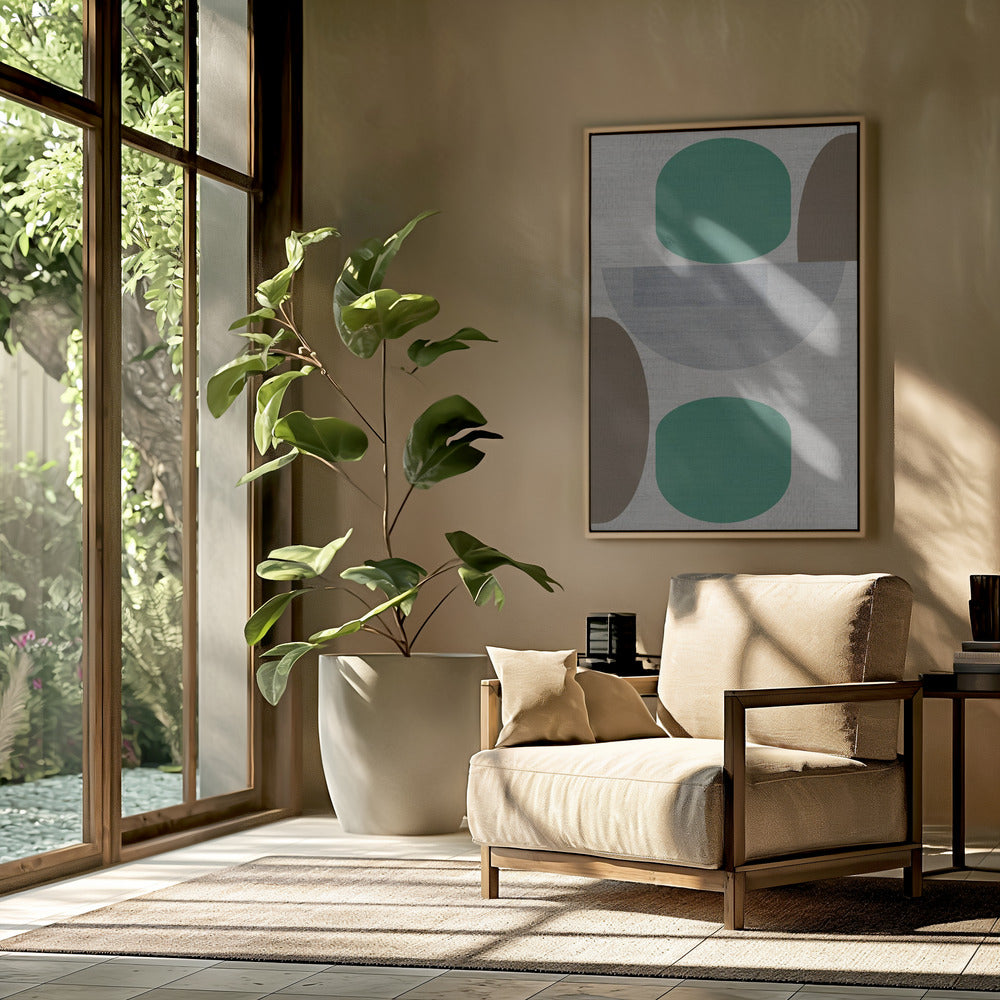 Woven Green Brown Grey 1 | Poster