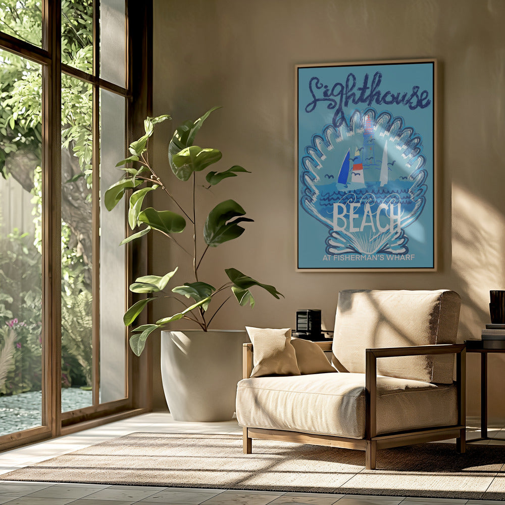 Lighthouse Beach Poster 2 | Poster