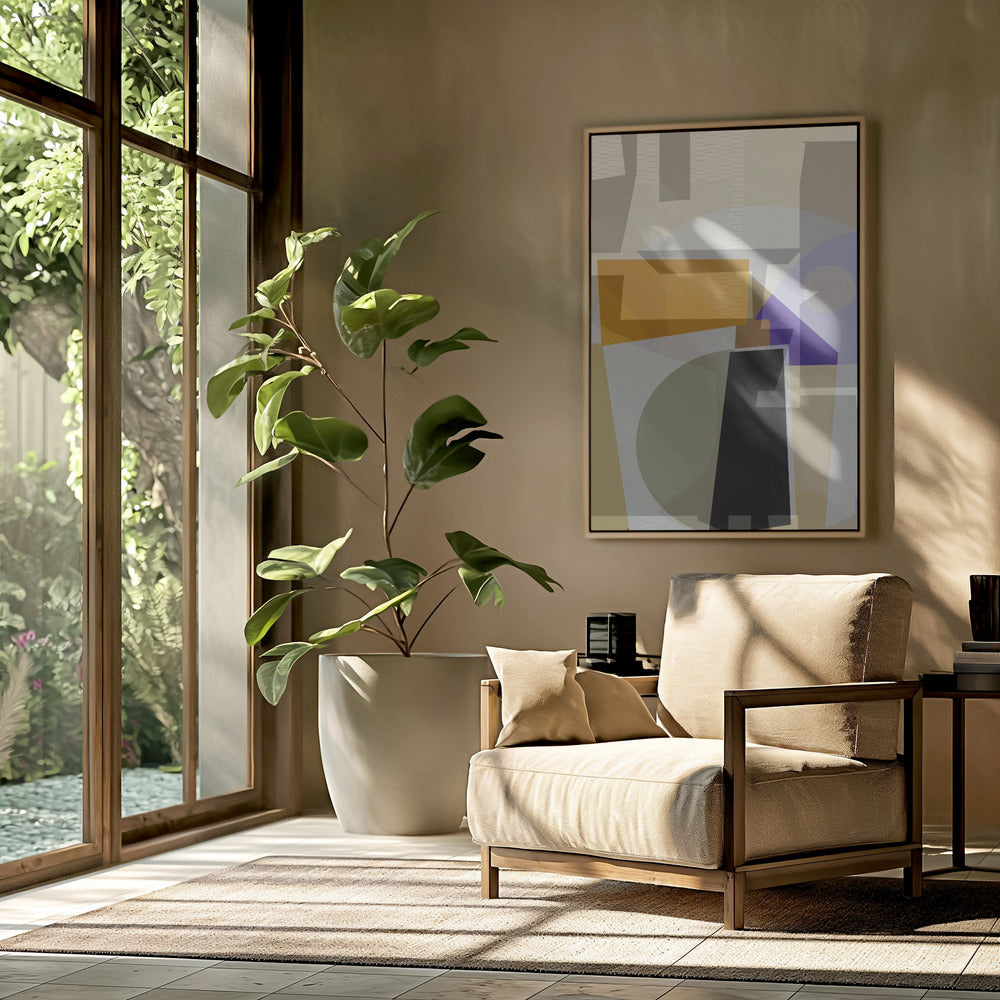 Yellow Purple Woven 3 | Poster