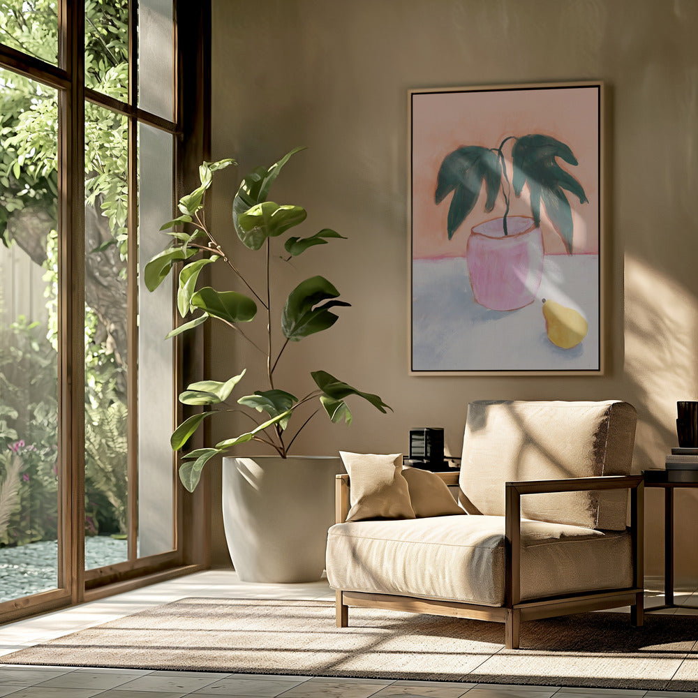 Pink Pot, Yellow Pear | Poster