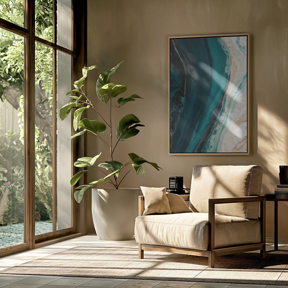 Oceanic Marble Flow | Poster