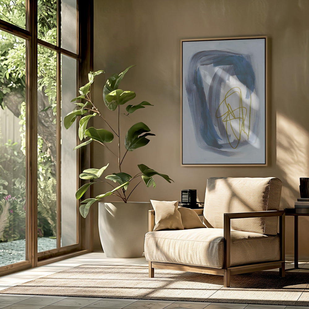 Abstract Brush Strokes 156X | Poster