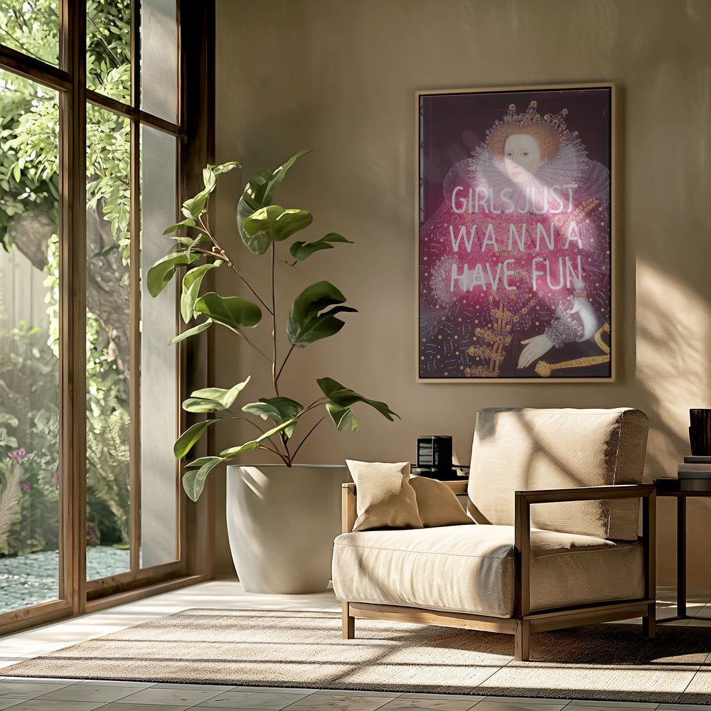 Queenelizabethneon Ratioiso | Poster