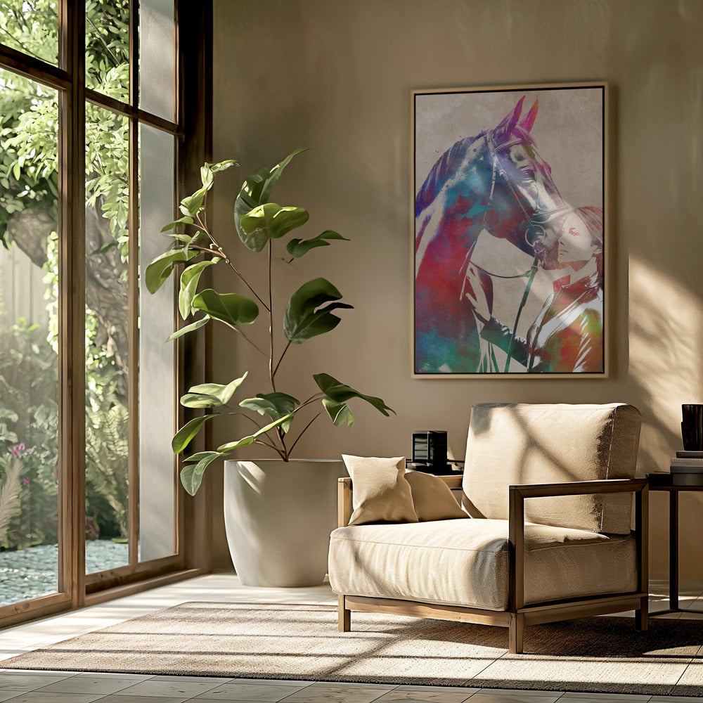 Horse Rider sport art | Poster