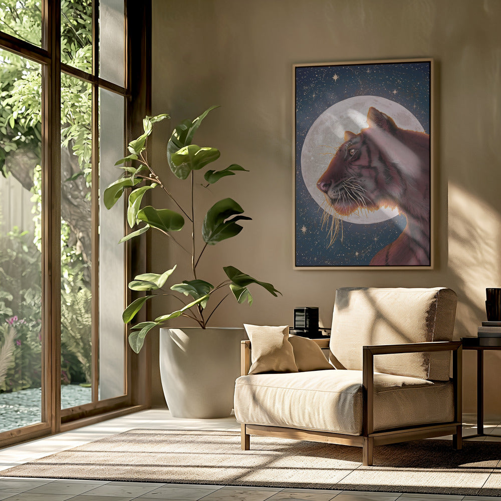 Moon and Tiger Colour Large | Poster