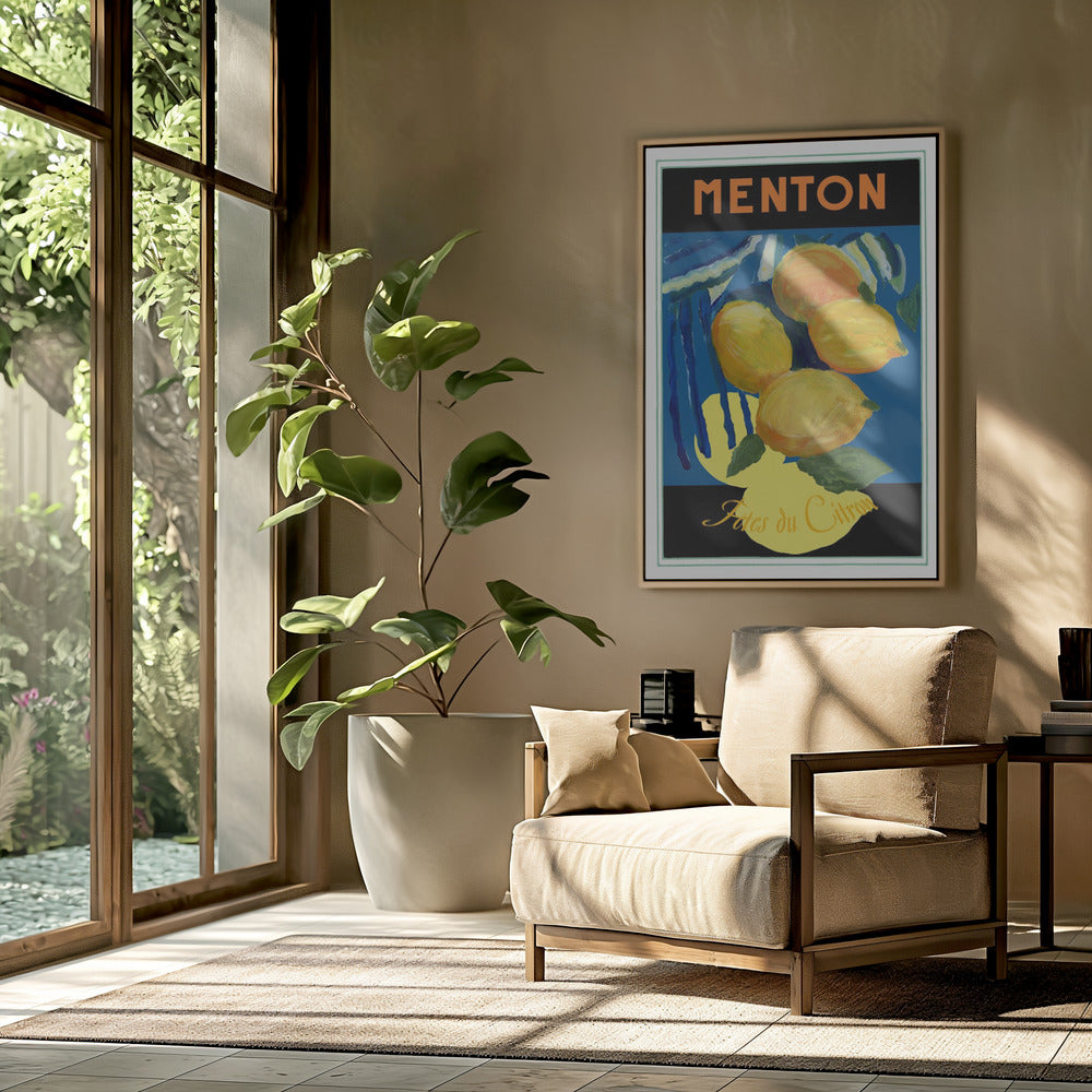 Lemons Menton Citrus Fruit Poster | Poster