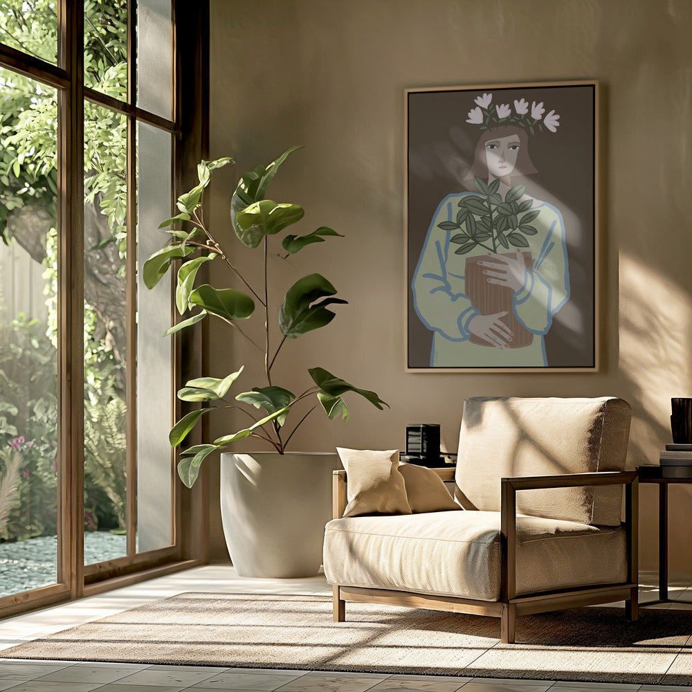 Plant mum brown | Poster