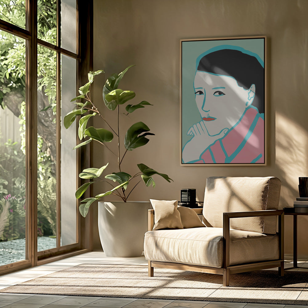 Woman looking | Poster