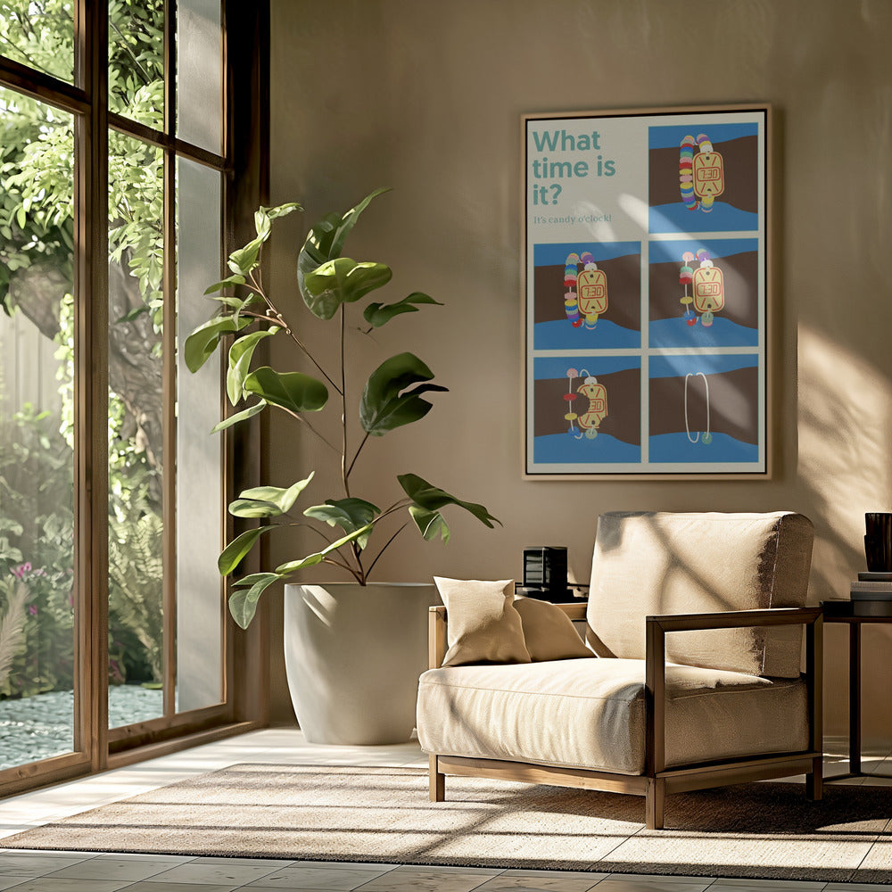 Poster Candy Clock | Poster