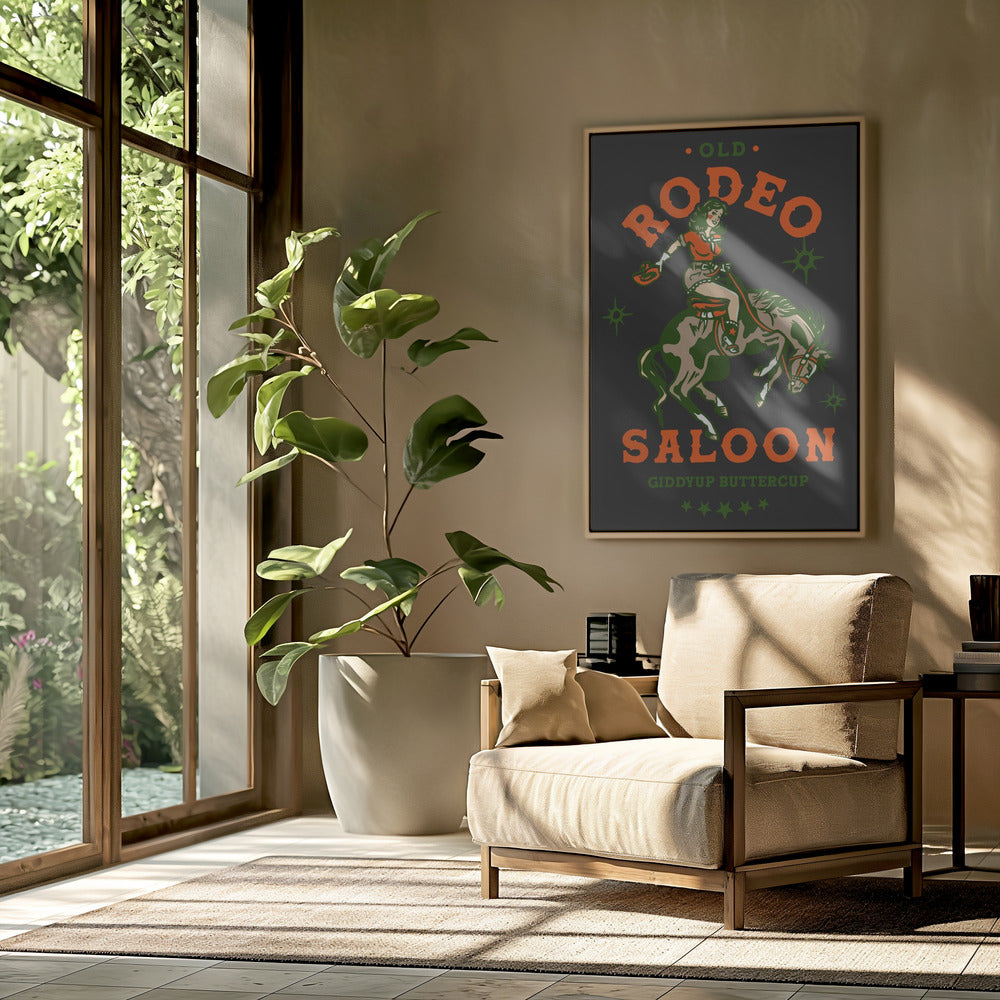 Old Rodeo Saloon Cowgirl: Giddyup Buttercup | Poster