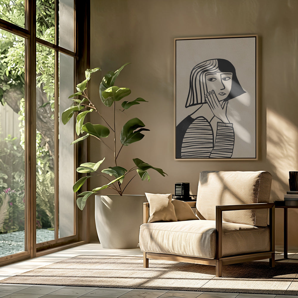 Thinking girl | Poster