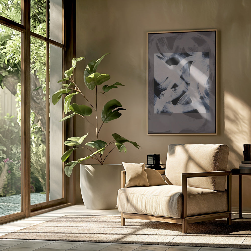Abstract Brush Strokes 164X | Poster