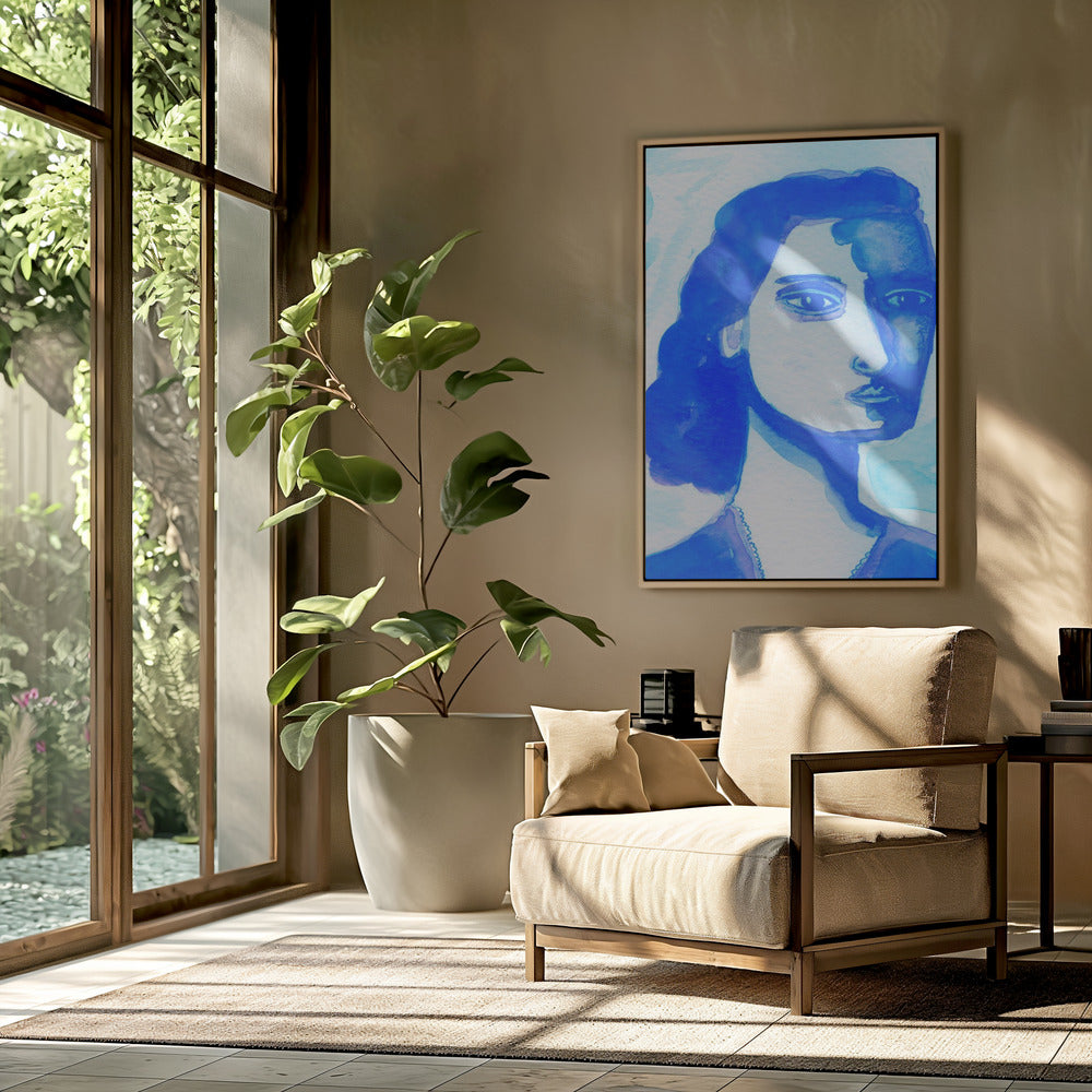 The deep thinker blue | Poster