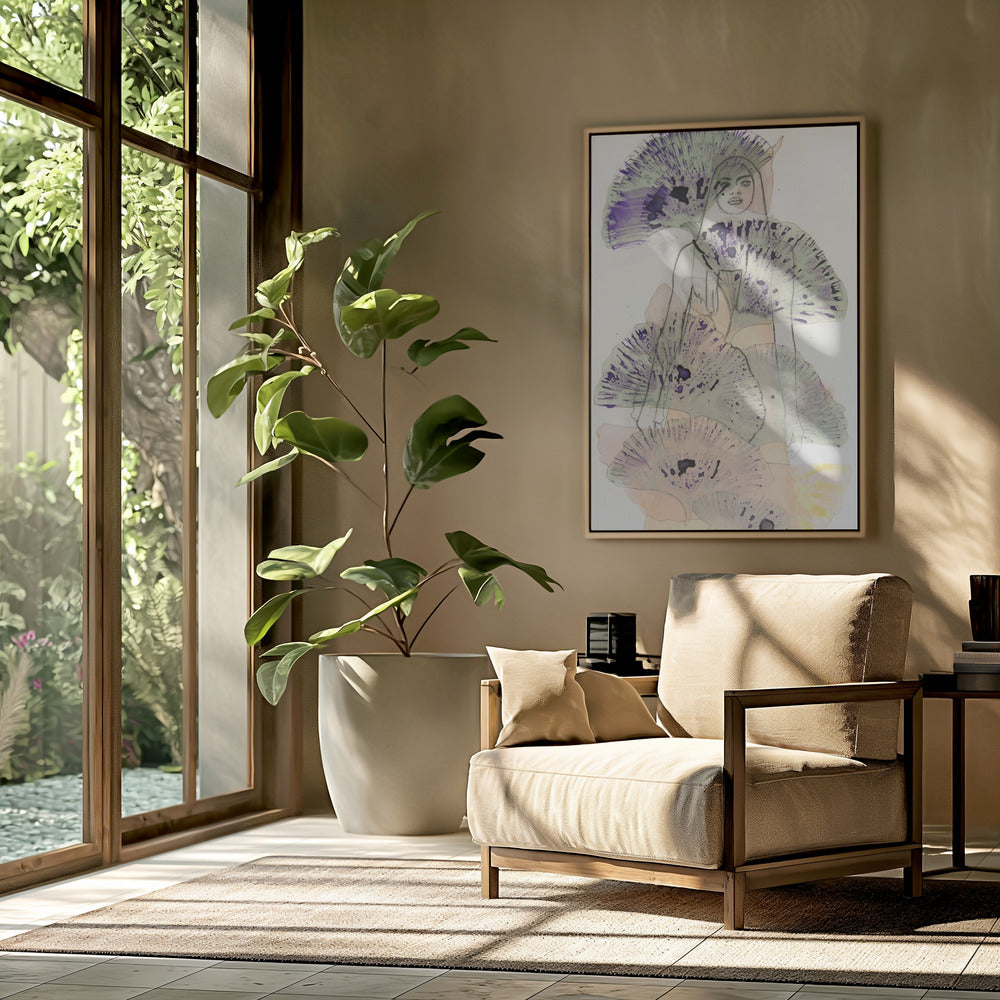 Ginko Leaves Etching | Poster