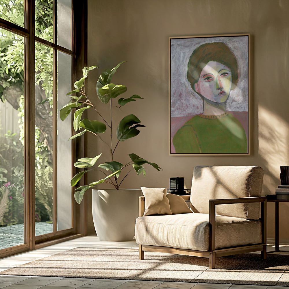 The woman in the green sweater | Poster